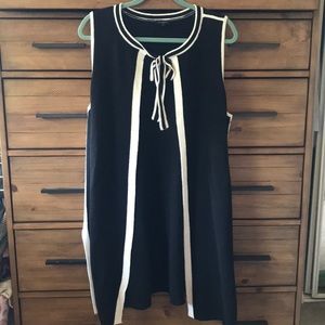 Black and White Talbots Sweater Vest